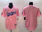 Men's Los Angeles Dodgers Blank Pink 2025 Tokyo Series Limited Stitched Jersey,baseball caps,new era cap wholesale,wholesale hats
